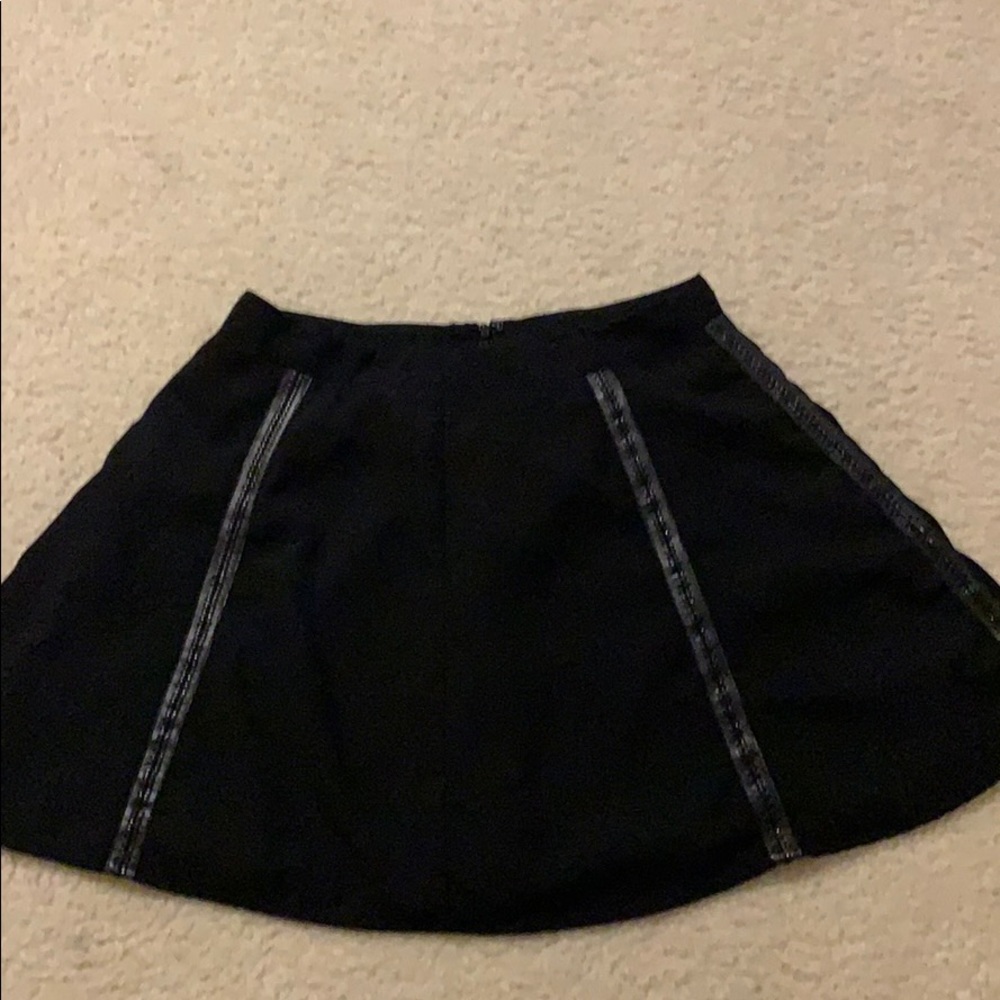 Black zipper circle skirt